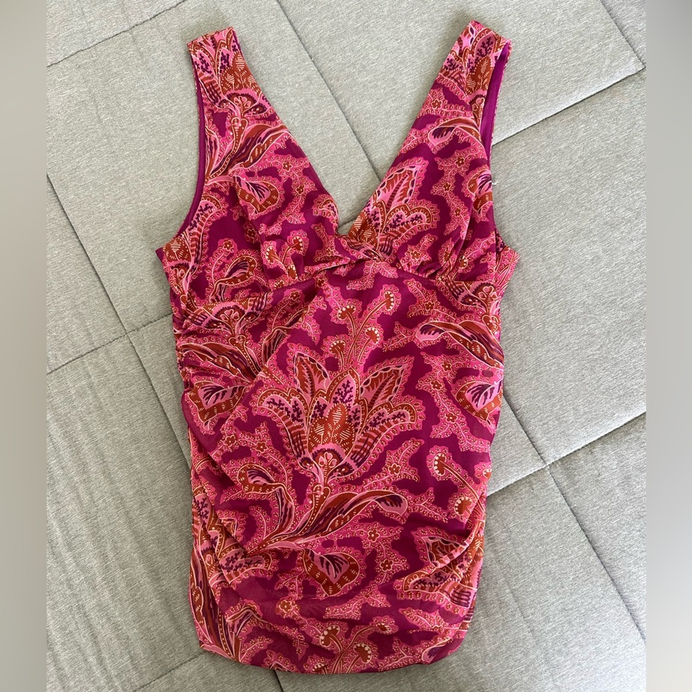 Anthropologie Magenta Knit Top